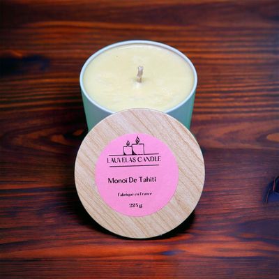 Bougie coulée monoï de Tahiti, 180 g